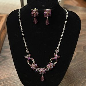 Vintage, Avon Necklace & Earrings stamped NR